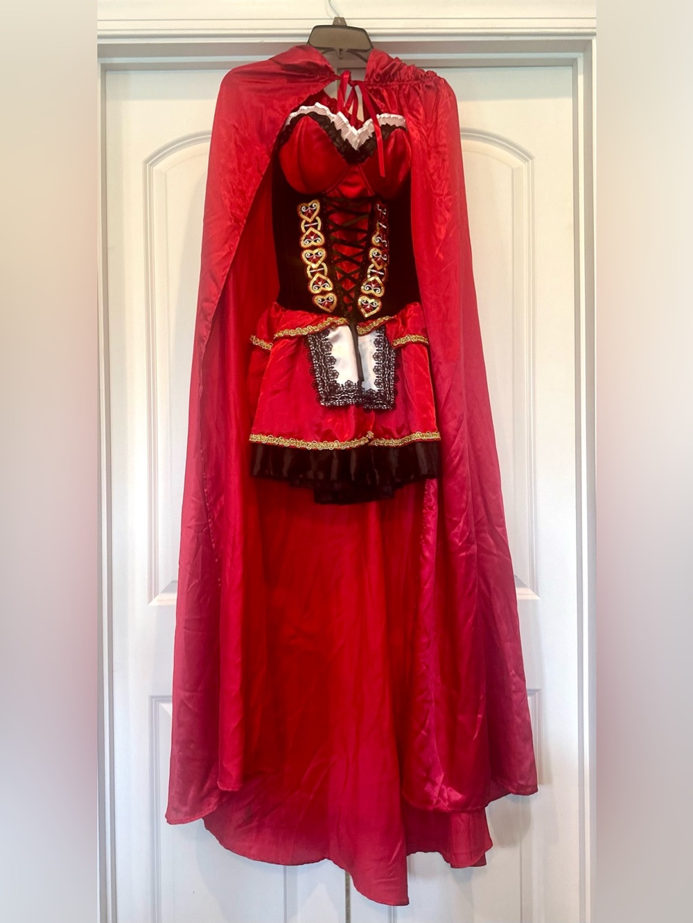 Little Red Riding Hood Fairytail Corset Gothic Twist Dreamgirl Costume size M